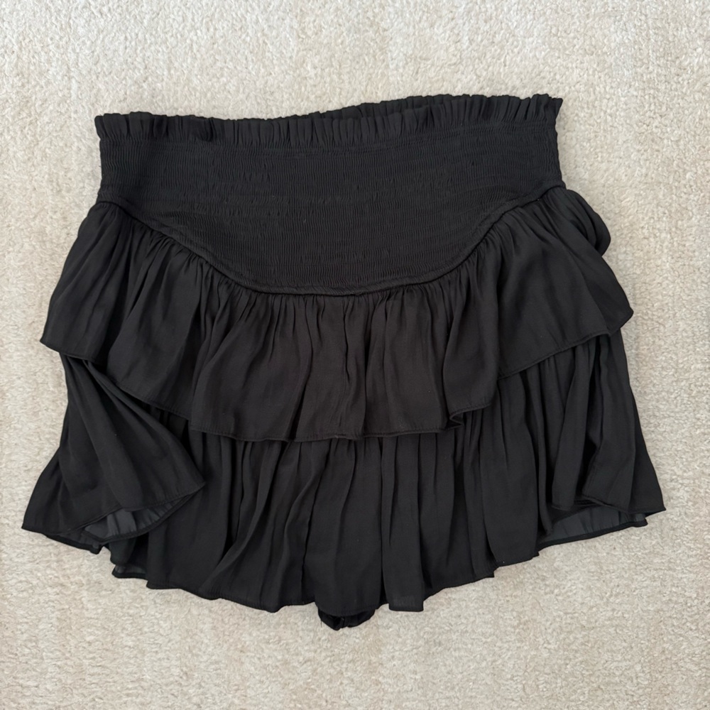 Black Ruffled Skirt